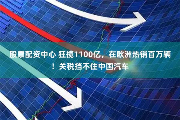 股票配资中心 狂揽1100亿，在欧洲热销百万辆！关税挡不住中国汽车
