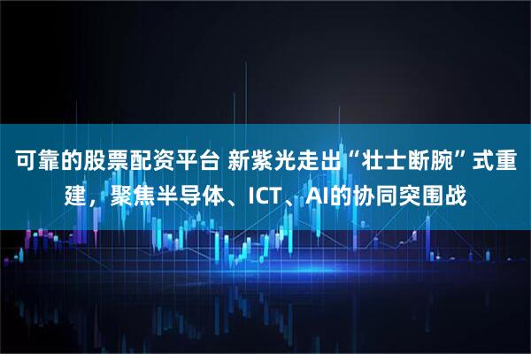 可靠的股票配资平台 新紫光走出“壮士断腕”式重建，聚焦半导体、ICT、AI的协同突围战